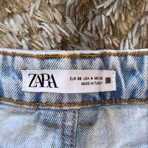 Zara distressed Denim Shorts